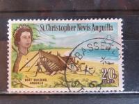 St. Christpher kolonia brytyjska stary znaczek (6/12
