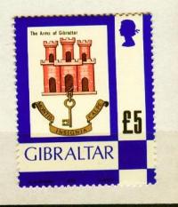 GIBRALTAR ** Herb kolonii, wysoki nominał Mi 391