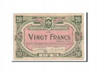 Banknot, Francja, Lille, 20 Francs, 1916, AU(50-53