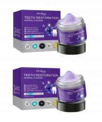 2 X Zdrowie zębów Puder mineralny, Proszek do odbudowy zębów, Naturalne