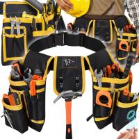 PAS NARZĘDZIOWY MONTERSKI NA NARZĘDZIA REGULOWANY 22 KIESZENIE 2 PĘTLE