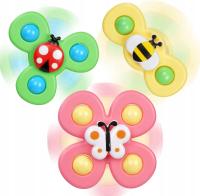 Przyssawka Spinner Toys 3-pak, Baby Bath Fidget Toy
