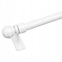 MINI KARNISZ metalowy zazdrostka kolor BIAŁY ROZSUWANY 40 - 60 cm