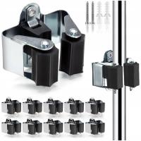 WIESZAK UCHWYT ŚCIENNY NA GRABIE MIOTŁY MOP NARZĘDZIA WIESZAKI ZESTAW 10szt