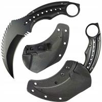 Nóż taktyczny KARAMBIT CZARNA WDOWA CS GO Full Tang ND47