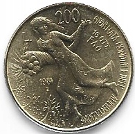 Italia 200 lira 198 FAO