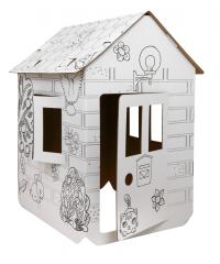 Складная книжка-раскраска большой дом для рисования 3D