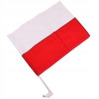 Польский флаг на автомобиль, матч польский, 29x42 см