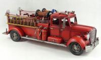 Большая металлическая пожарная машина ретро пожарная машина 51 см