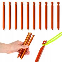 KOTWY DO NAMIOTU ŚLEDZIE NAMIOTOWE CEMPINGOWE V-KSZTAŁTNE 10 SZT ZESTAW