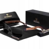 Солнцезащитные очки мужские поляризованные деревянные UV400 NERDY Case