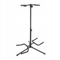 Podwójny stojak na gitarę Uniwersalny stabilny stojak podłogowy Stojak ekspozycyjny z szyją