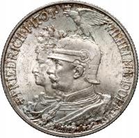 Германия, Пруссия, Вильгельм II, 2 Марка 1901, 200. летом Королевства Пруссия