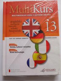 MultiKurs Multimedialny kurs 5 języków obcych książka + CD Tom 13 NOWA