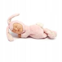 Anne Geddes śpiący dzidziuś różowy króliczek laleczka baby bunny pink