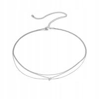 Damskie spodnie z łańcuszkiem w talii, regulowany pasek letni dekoracyjny biały