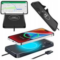 Ładowarka samochodowa Strado indukcyjna czarna 2000 mA 9 V USB