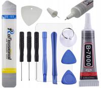 PROFESJONALNY ZESTAW NAPRAWCZY KLEJ B7000 15ML NARZĘDZIA CIENKIE BLASZKI