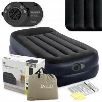 Одноместный надувной матрас кровать с насосом 230V Intex 64122ND модель 2025