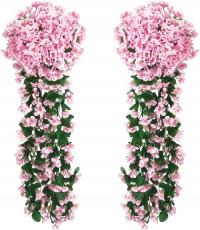 2 szt. Sztuczne wiszące kwiaty do ogrodu weselnego