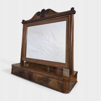 Toaletka Nastawna Biedermeier Mahoń XIX w. Antyk Lustro Psyche