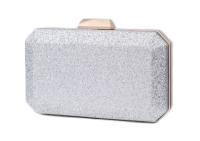 WIZYTOWA PUZDERKO KOPERTÓWKA SREBRNA BROKAT ŁAŃCUSZEK WESELE KOMUNIA