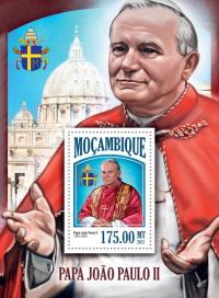 Papież Jan Paweł II blok #moz13411b