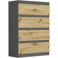 БОЛЬШОЙ КОМОД 4 ЯЩИКА АНТРАЦИТ МИКС ARTISAN EN R-4