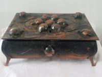 STARA METALOWA SZKATUŁKA