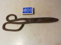 Kowalstwo zabytkowe - Stare kute nożyczki nożyce 26 cm