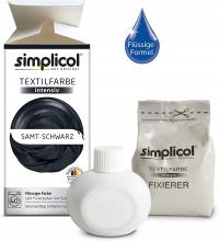 Simplicol краска для одежды ткань Краситель черный DE