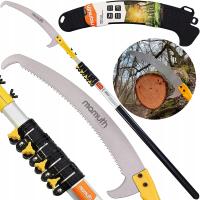 РУЧНАЯ ТЕЛЕСКОПИЧЕСКАЯ ПИЛА НА СТРЕЛЕ ДЛЯ РЕЗКИ ВЕТОК С КРЮКОМ 5,5 М MAMUTH