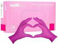 Нитриловые перчатки розовые S EasyCare контур перчатки 100 шт