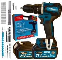 WIERTARKA WKRĘTARKA AKUMULATOROWA 3Ahx2 21V UDAROWA BEZSZCZOTKOWA PROMO-30%