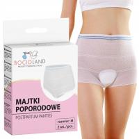 Majtki poporodowe Bocioland wielorazowe bezszwowe 85-90 cm M 2pak