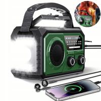 RADIO KORBKOWE 16000MAH BLUETOOTH 5.3 Z GNIAZDEM SŁUCHAWKOWYM Kompas