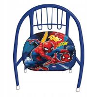 KRZESEŁKO METALOWE DLA DZIECI SPIDERMAN 36CM