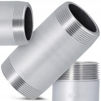 Rura Gwintowana 6/4 GZ 100 mm Sztucer Króciec STALOWA MOCNA OCYNKOWANA EM