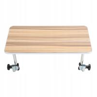 Drewniana taca na wózek inwalidzki stabilne wsparcie uniwersalny stolik