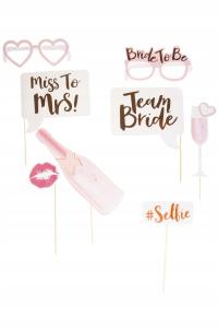 AKCESORIA DO ZDJĘĆ patykach Bride to Be FOTOBUDKA