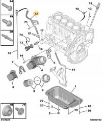 Направляющая для щупа Berlingo Partner C4 Picasso Xsara C3 C5 407