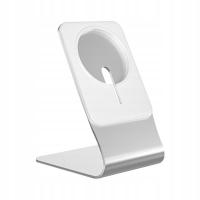 Magnetyczna Aluminiowa Podstawka Stołowa z Bazą Zasilającą Uchwyt do Białego [Urządzenia]