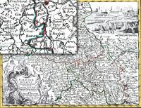 Stara Mapa 12 Górny Śląsk Przeglądowa mapa Śląska Matthaus Scutter 1750