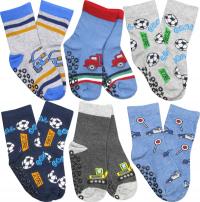 Skarpety 6PAK skarpetki ANTYPOŚLIZGOWE chłopięce Noviti ABS SB007