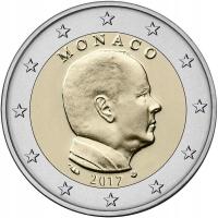 2 euro Monako Albert II 2017