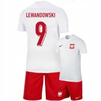 POLSKA Strój piłkarski NIKE Twój Napis np LEWANDOWSKI Reprezentacja 147-158