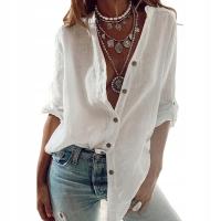 ЖЕНСКАЯ ЛЬНЯНАЯ РУБАШКА НА МОЛНИИ