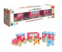 Zabawka drewniana - Pociąg drewniany EKO Zwierzątka Train Africa 61695