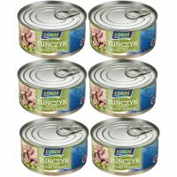 6x ŁOSOŚ USTKA TUŃCZYK W SOSIE WŁASNYM 170G