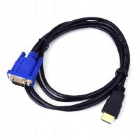 HDMI Męski na VGA Męski Kabel 1.8m FULL HD 1080P